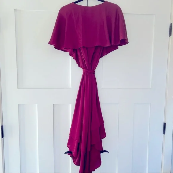 300. Venus high-low wrap dress - Picture 5 of 6